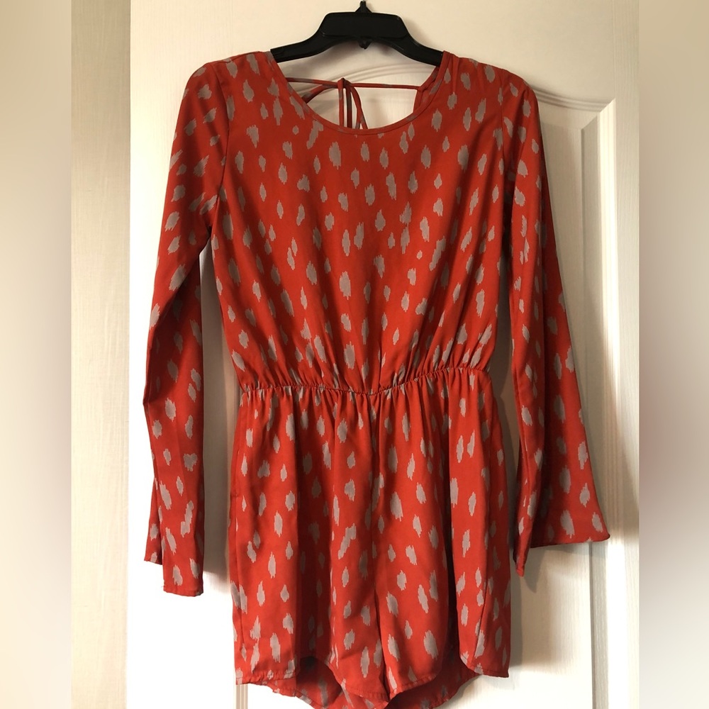 🆕 Orange Rust Millibon Romper